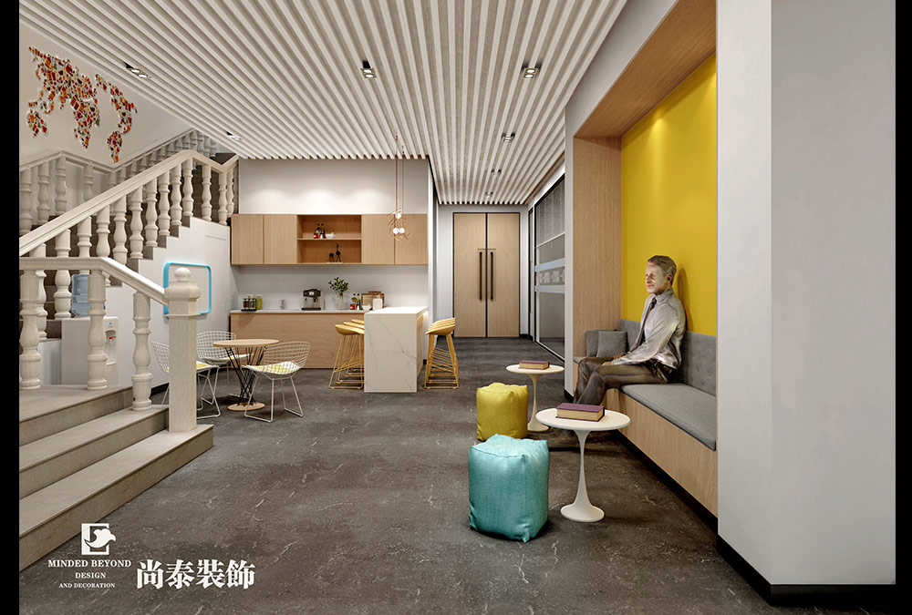 廣州天河奧體中心培訓(xùn)機構(gòu)辦公室設(shè)計效果圖 