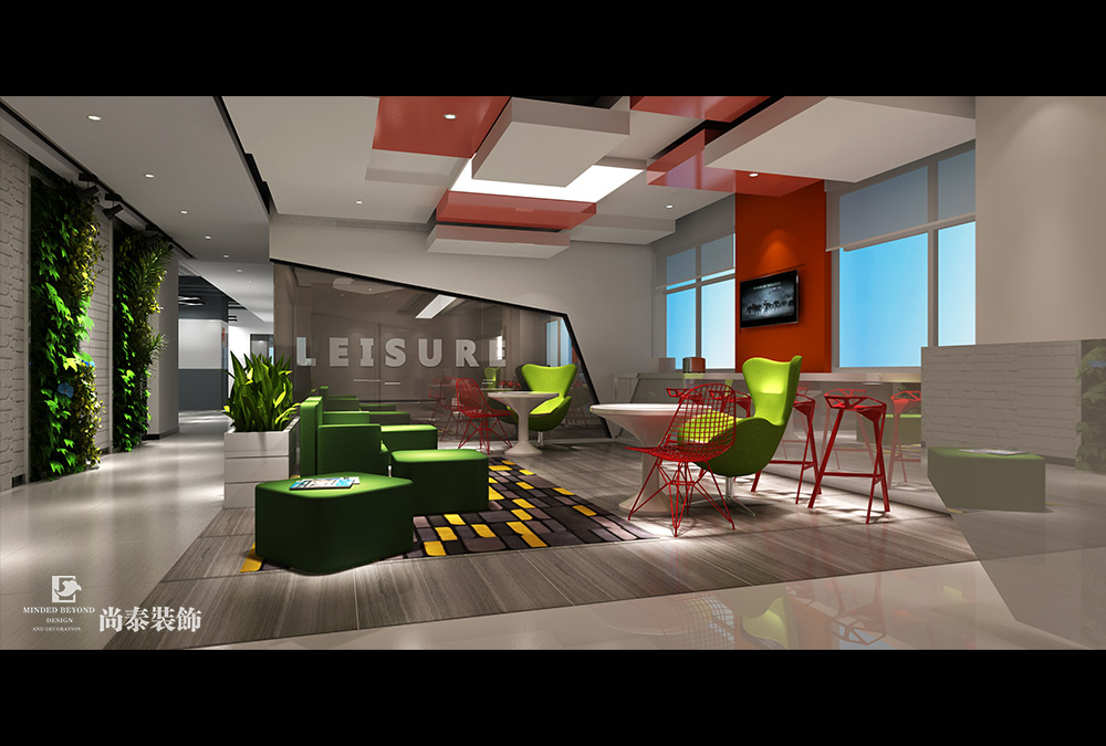 深圳福田國(guó)際文化大廈互聯(lián)網(wǎng)科技辦公室設(shè)計(jì)效果圖 