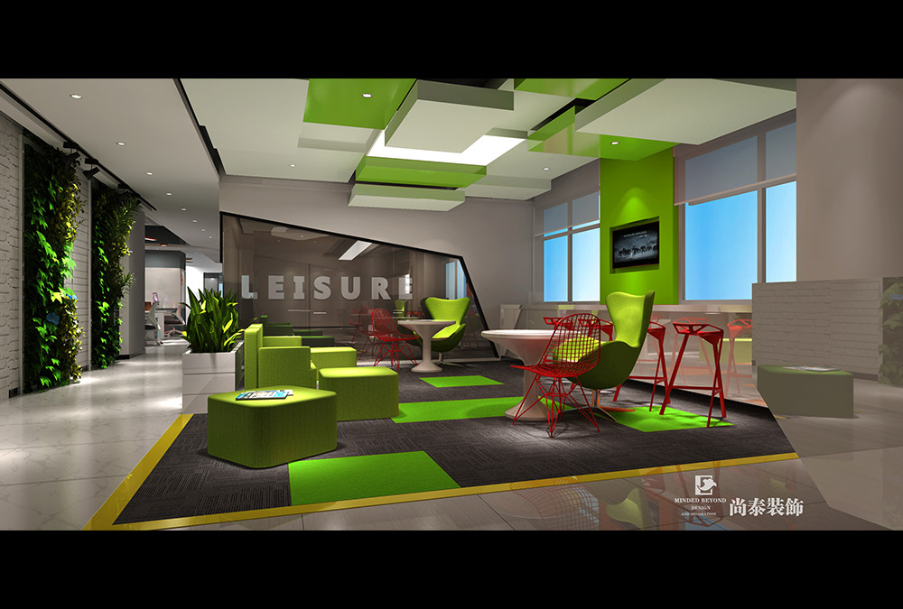 深圳福田國(guó)際文化大廈互聯(lián)網(wǎng)科技辦公室設(shè)計(jì)效果圖 