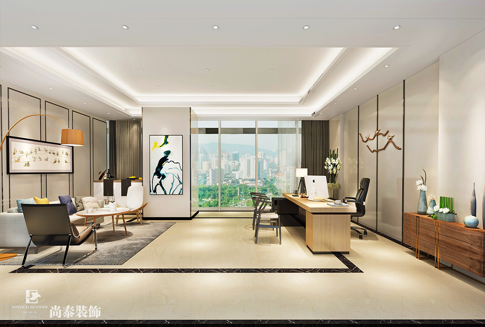 深圳龍崗萬(wàn)科大廈生物醫(yī)療科技辦公室裝修設(shè)計(jì)