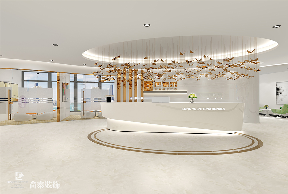 深圳龍崗萬(wàn)科大廈生物醫(yī)療科技辦公室裝修設(shè)計(jì)