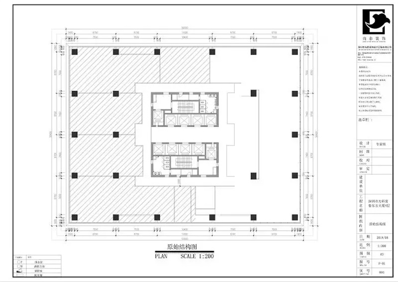 辦公室設計原始結構圖