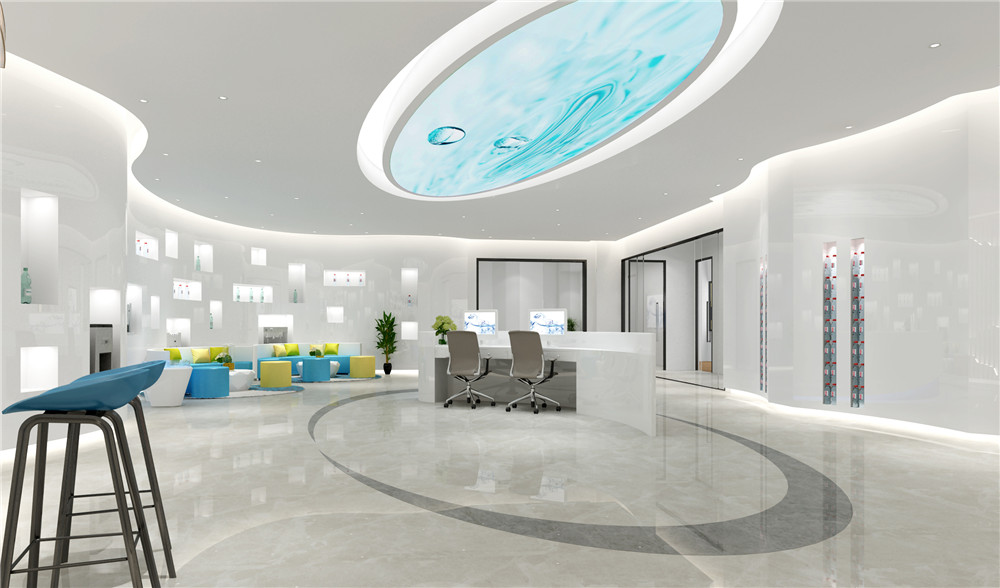 辦公室裝修前臺燈具選擇