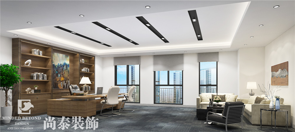 老總辦公室裝修效果圖