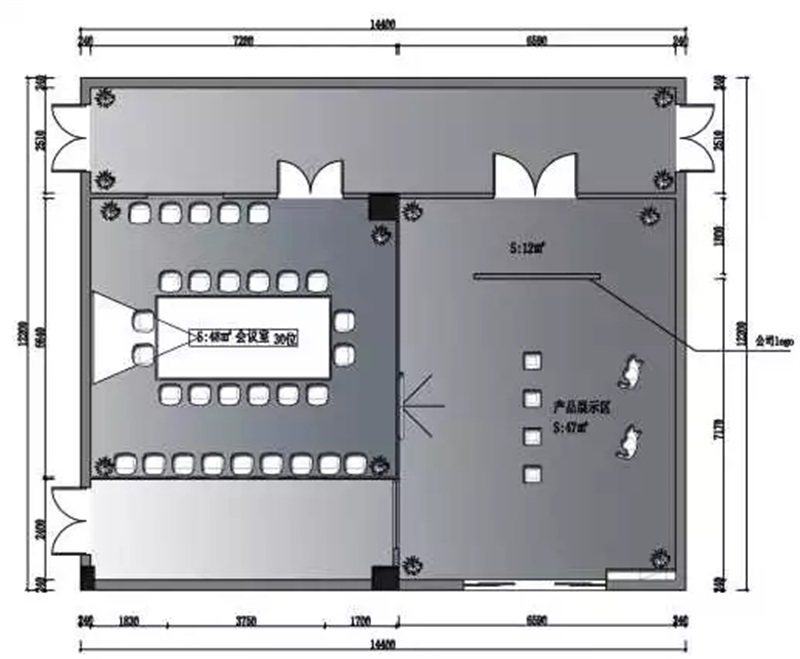 辦公室裝修平面布局