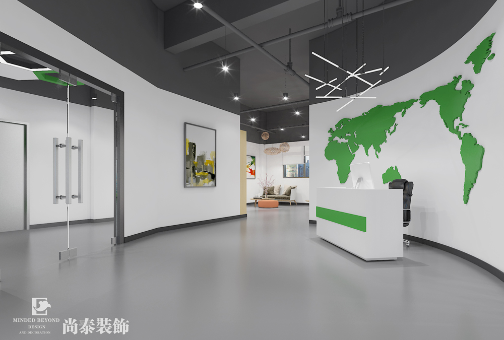 科技辦公空間裝修效果圖