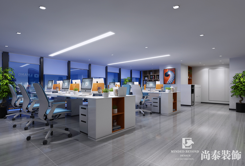 現(xiàn)代簡(jiǎn)約辦公室裝修效果圖