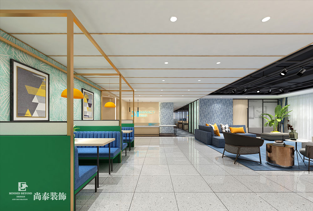 深圳南山創(chuàng)維大廈現(xiàn)代貿易企業(yè)公司空間裝修效果圖