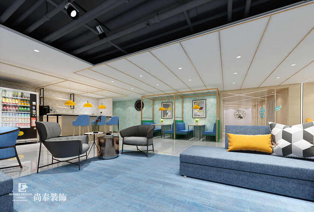 深圳南山創(chuàng)維大廈現(xiàn)代貿易企業(yè)公司空間裝修效果圖