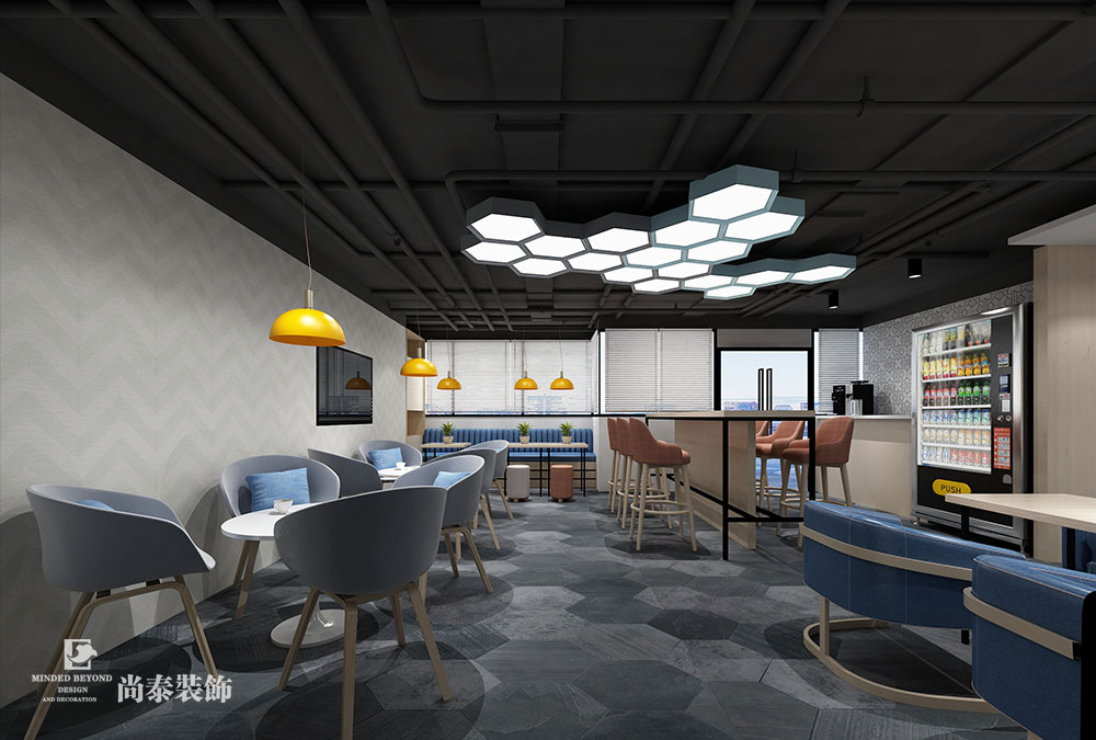 深圳南山創(chuàng)維大廈現(xiàn)代貿易企業(yè)公司空間裝修效果圖