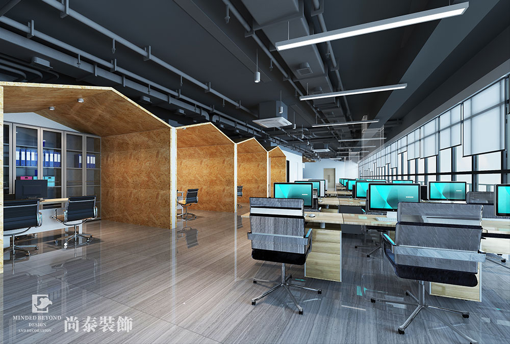 深圳光明華強(qiáng)創(chuàng)意園包裝制品公司裝修設(shè)計效果圖