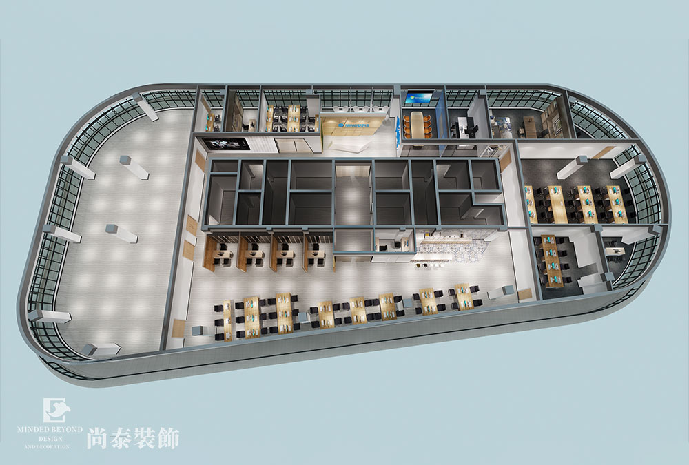 深圳光明華強(qiáng)創(chuàng)意園包裝制品公司裝修設(shè)計效果圖