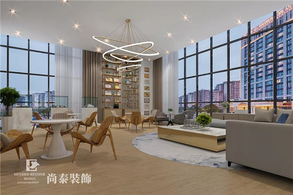 電氣公司辦公室休閑區(qū)裝修效果圖