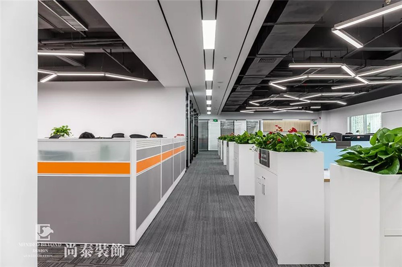 物業(yè)管理公司辦公室辦公區(qū)裝修實(shí)景圖