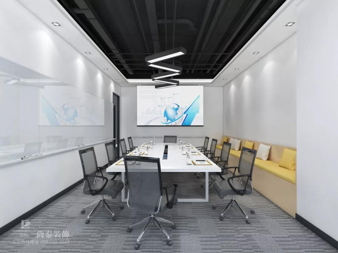 互聯(lián)網(wǎng)辦公室會議室裝修效果圖