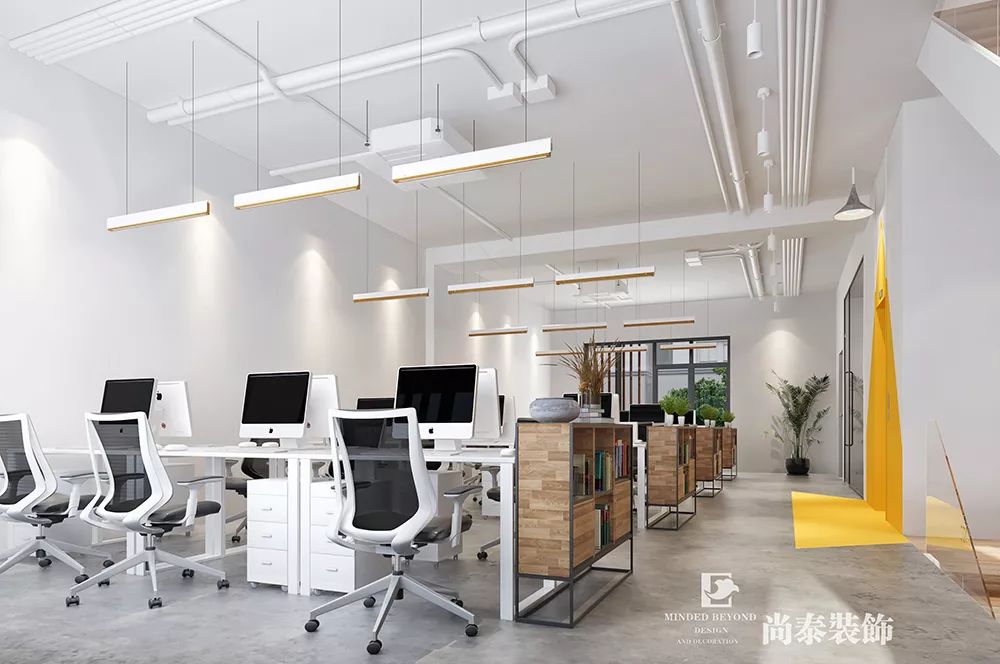 電商公司開放辦公區(qū)裝修