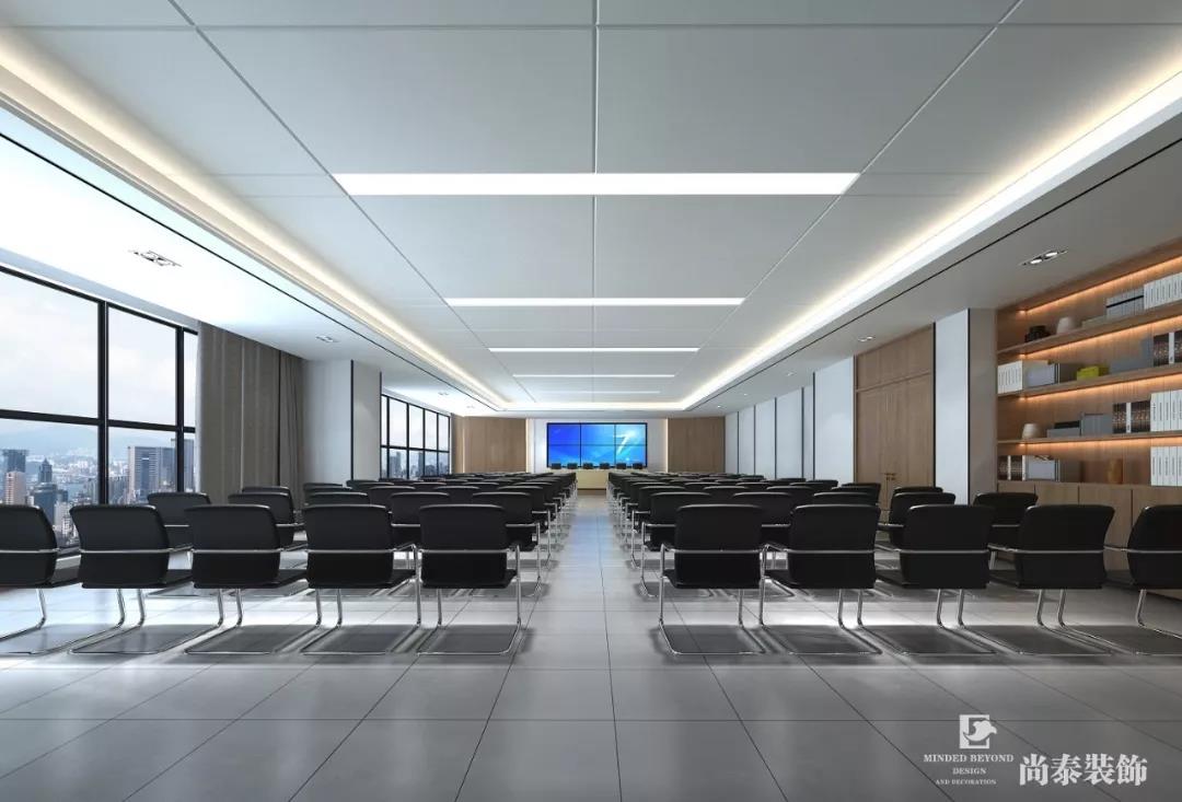 高科技公司多功能辦公室裝修設(shè)計效果圖