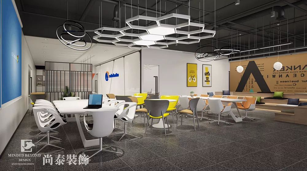 科技公司辦公室會(huì)議休閑區(qū)裝修效果圖