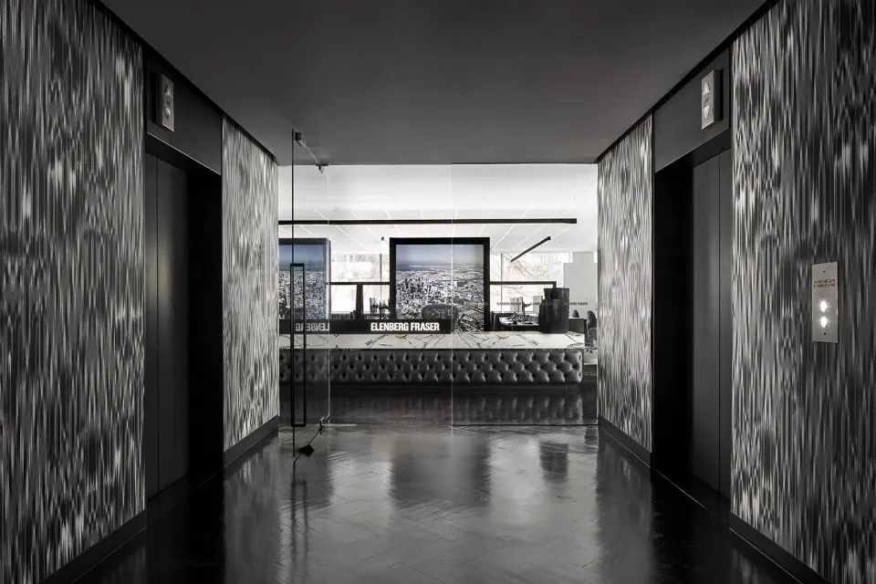 黑白辦公室設(shè)計效果圖