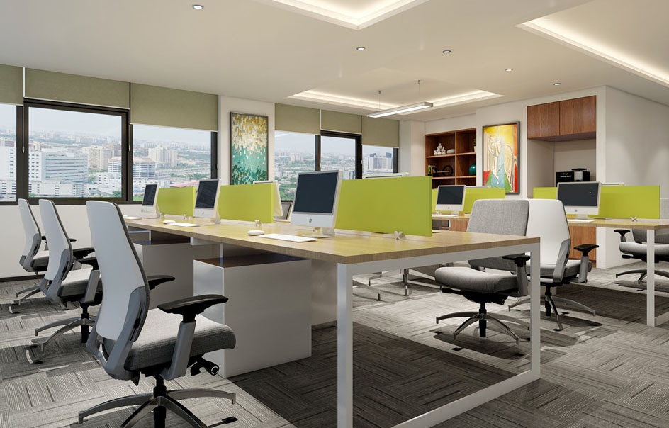 小型辦公室設(shè)計布局效果圖