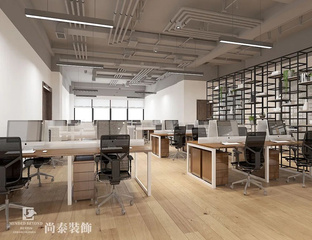 體育公司開(kāi)放辦公區(qū)裝修效果圖