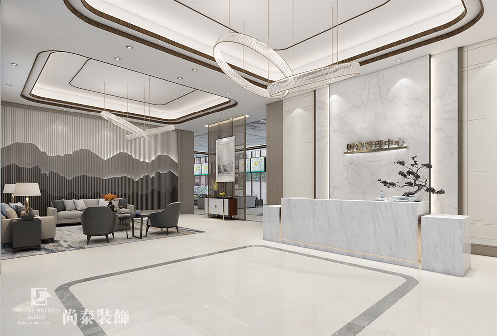 辦公室裝修石材效果圖