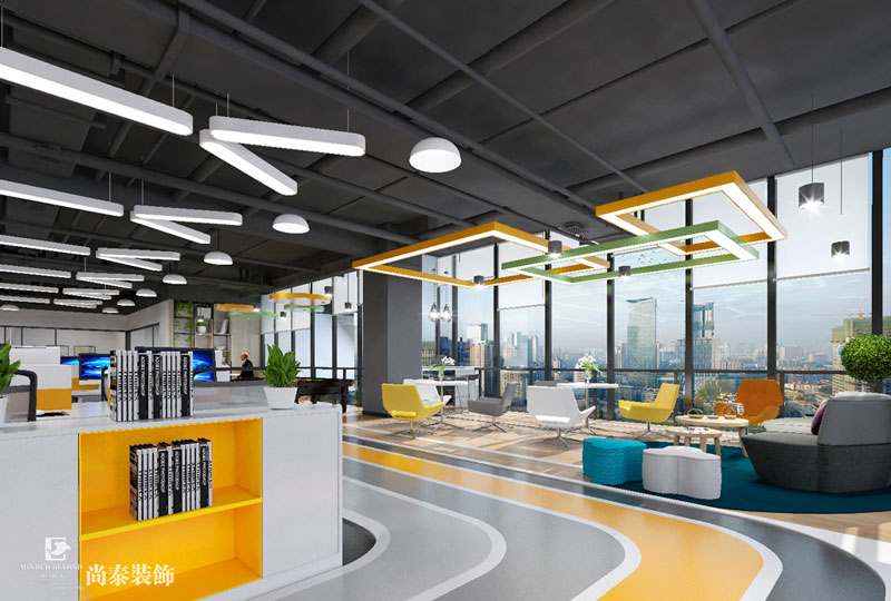 網(wǎng)游公司辦公室設(shè)計(jì)裝修效果圖