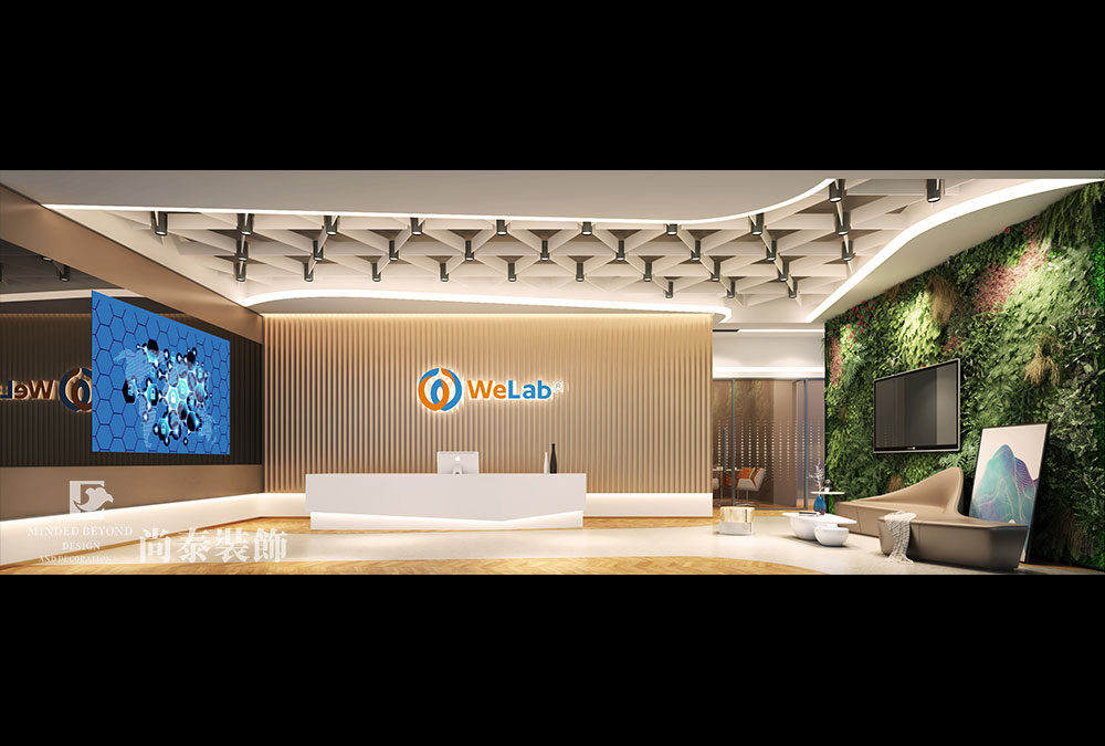 深圳前?；鹦℃?zhèn)金融科技公司辦公室設計效果圖 