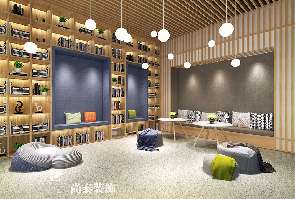 深圳前?；鹦℃?zhèn)金融科技公司辦公室設計效果圖 