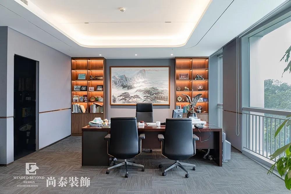 科技公司老板辦公室裝飾效果圖