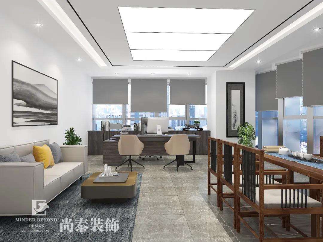 互聯(lián)網(wǎng)公司董事長(zhǎng)辦公室裝修設(shè)計(jì)效果圖