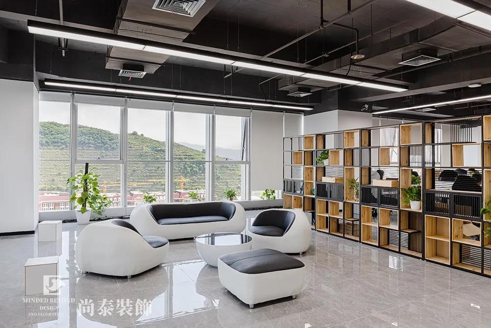 互聯(lián)網(wǎng)公司辦公室休閑區(qū)裝修設(shè)計(jì)實(shí)景圖