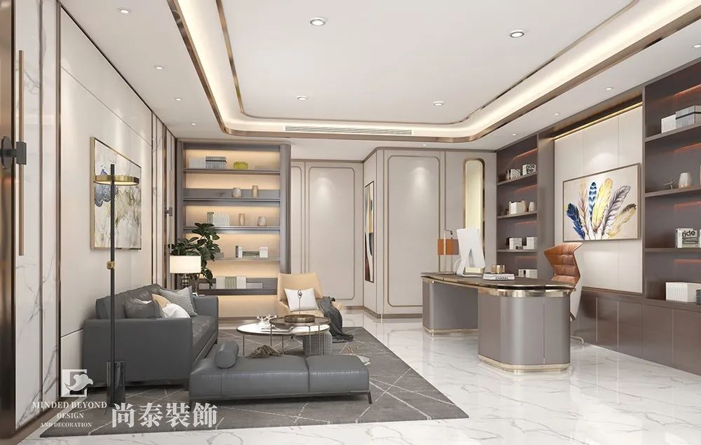 化妝品公司副總辦公室裝修效果圖