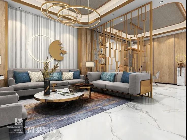 科技公司現(xiàn)代奢侈風格辦公室裝修效果圖