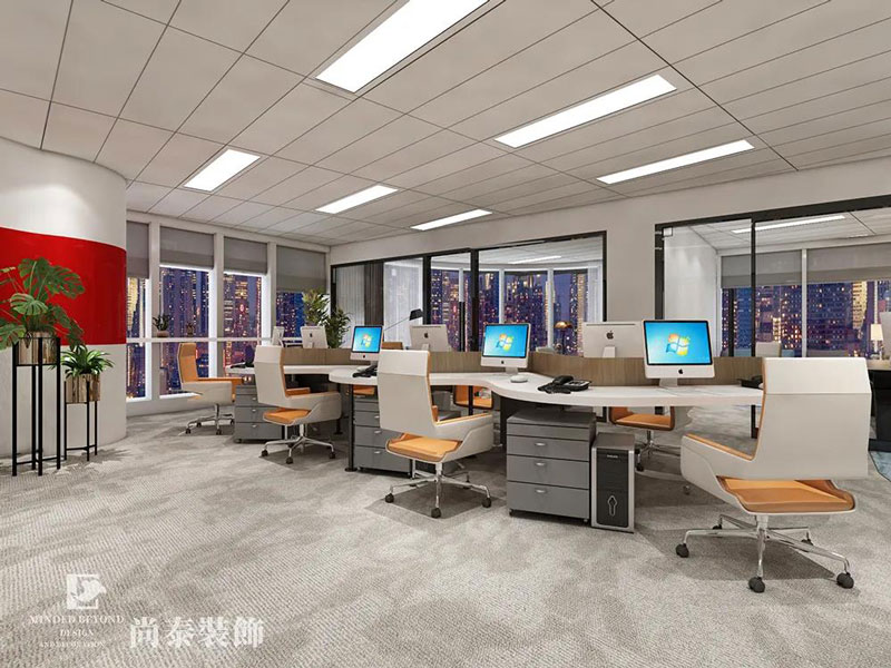 公共辦公區(qū)裝修效果圖