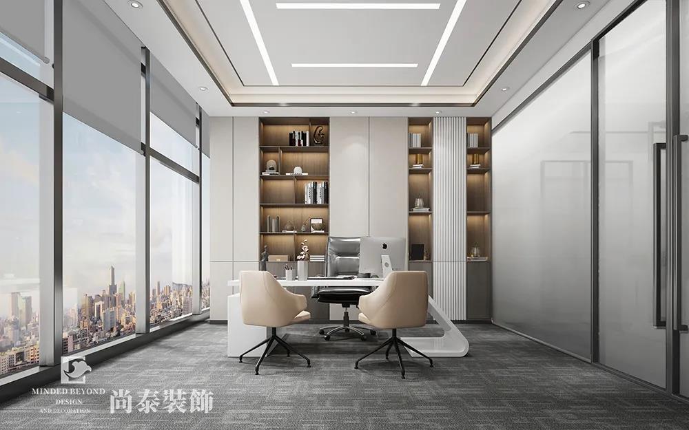 生物科技董事長辦公室設(shè)計(jì)裝修效果圖