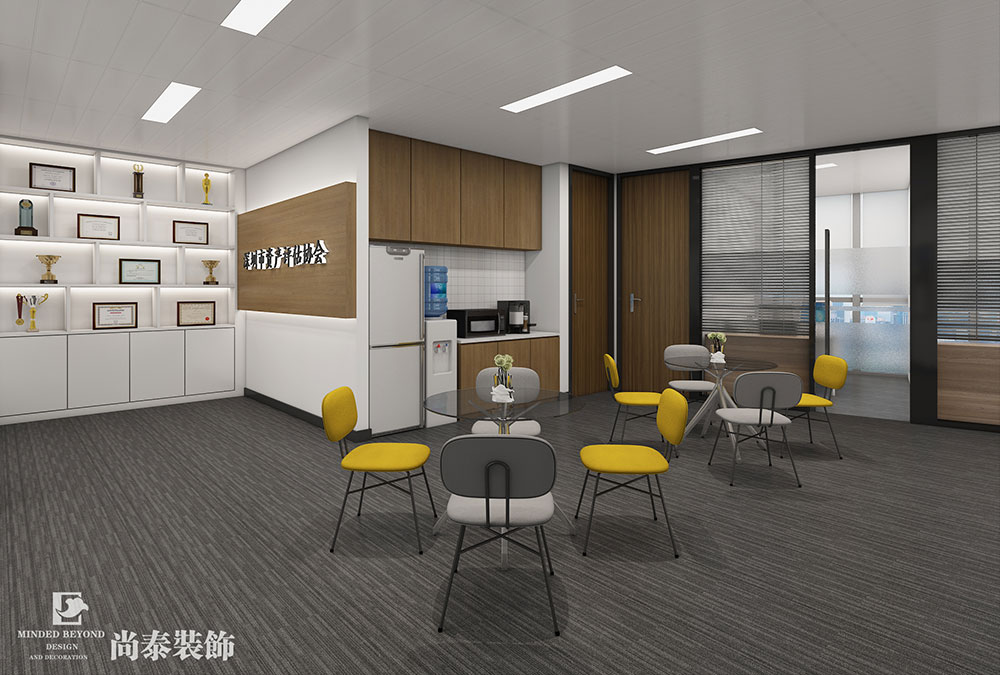 深圳福田中心區(qū)150平資產(chǎn)評估協(xié)會辦公室設(shè)計(jì)案例