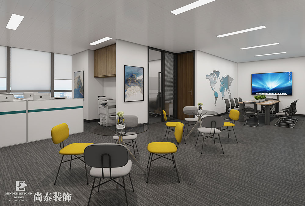深圳福田中心區(qū)150平資產(chǎn)評估協(xié)會辦公室設(shè)計(jì)案例