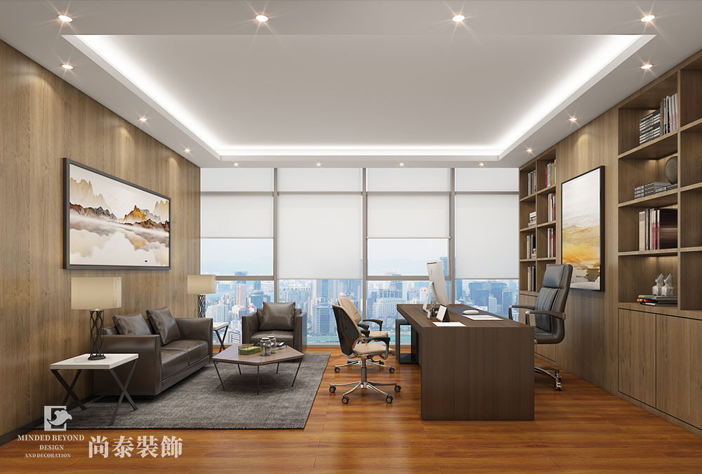 深圳龍崗啟迪協(xié)信科技產業(yè)園200平自動化科技公司辦公空間裝修效果圖