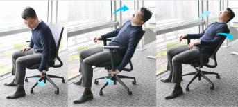 人體工學電腦椅／辦公椅操作指南，跟著圖解輕松學辦公椅調(diào)整