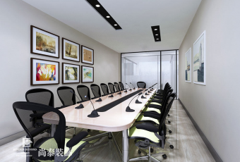 時尚裸設(shè)計無限延伸 玻璃、層板展示收納創(chuàng)造簡約現(xiàn)代工作室 