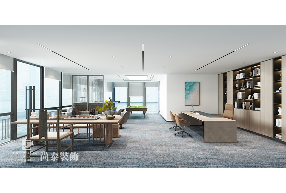 辦公室裝修：深圳南山130平米網(wǎng)絡科技公司辦公室裝修設計