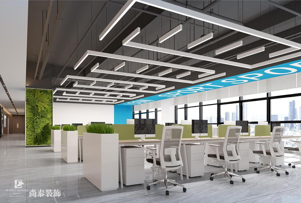 東莞天安深創(chuàng)谷3800平米廠房辦公室裝修設(shè)計(jì)案例