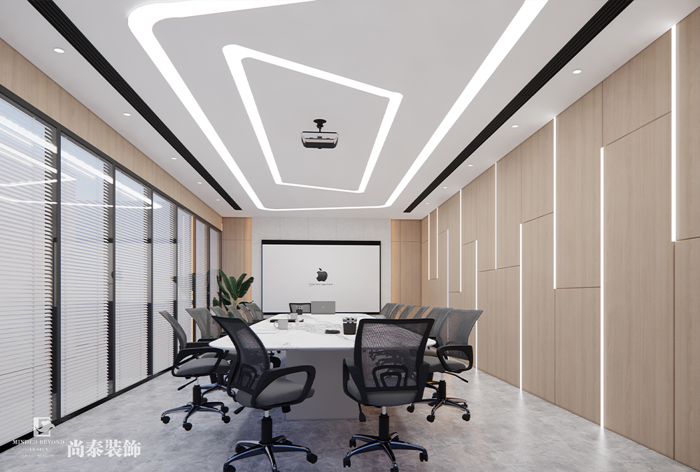 共享辦公室設(shè)計(jì)：惠州2000平米辦公樓共享辦公室裝修設(shè)計(jì)案例