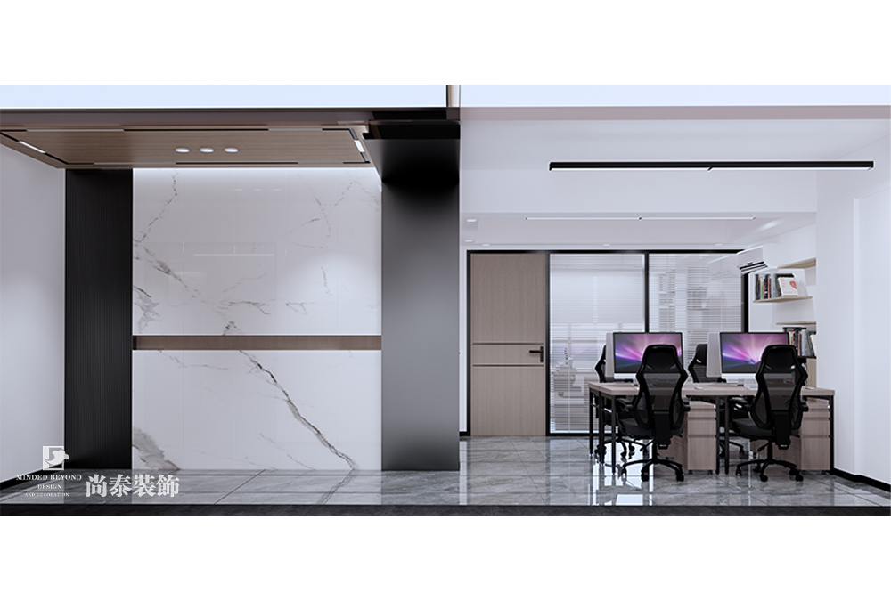 共享辦公室設(shè)計(jì)：惠州2000平米辦公樓共享辦公室裝修設(shè)計(jì)案例