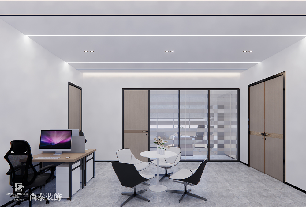 共享辦公室設(shè)計(jì)：惠州2000平米辦公樓共享辦公室裝修設(shè)計(jì)案例