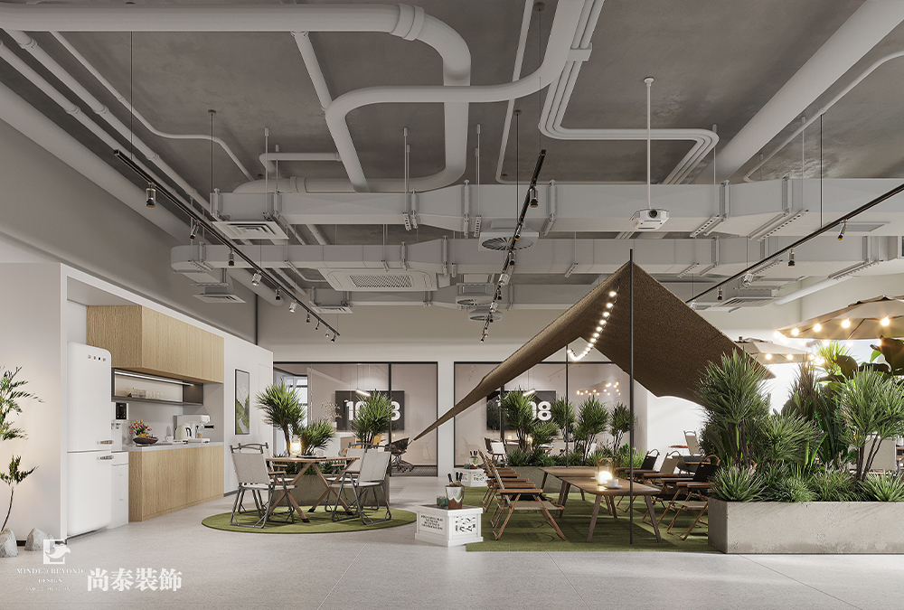 辦公室裝修設(shè)計：1200平米智能科技公司深圳寫字樓辦公室裝修設(shè)計案例