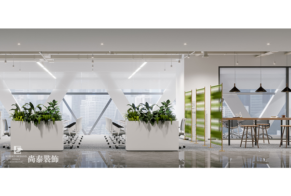 辦公室裝修設(shè)計：1200平米智能科技公司深圳寫字樓辦公室裝修設(shè)計案例