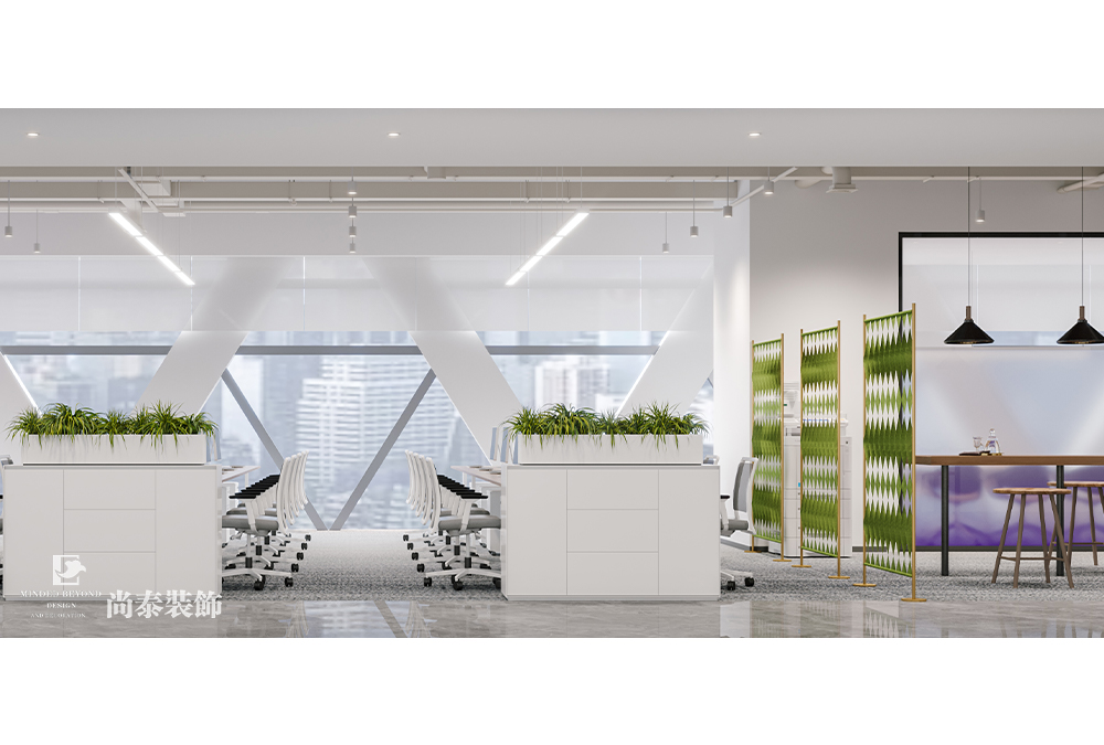 辦公室裝修設(shè)計：1200平米智能科技公司深圳寫字樓辦公室裝修設(shè)計案例