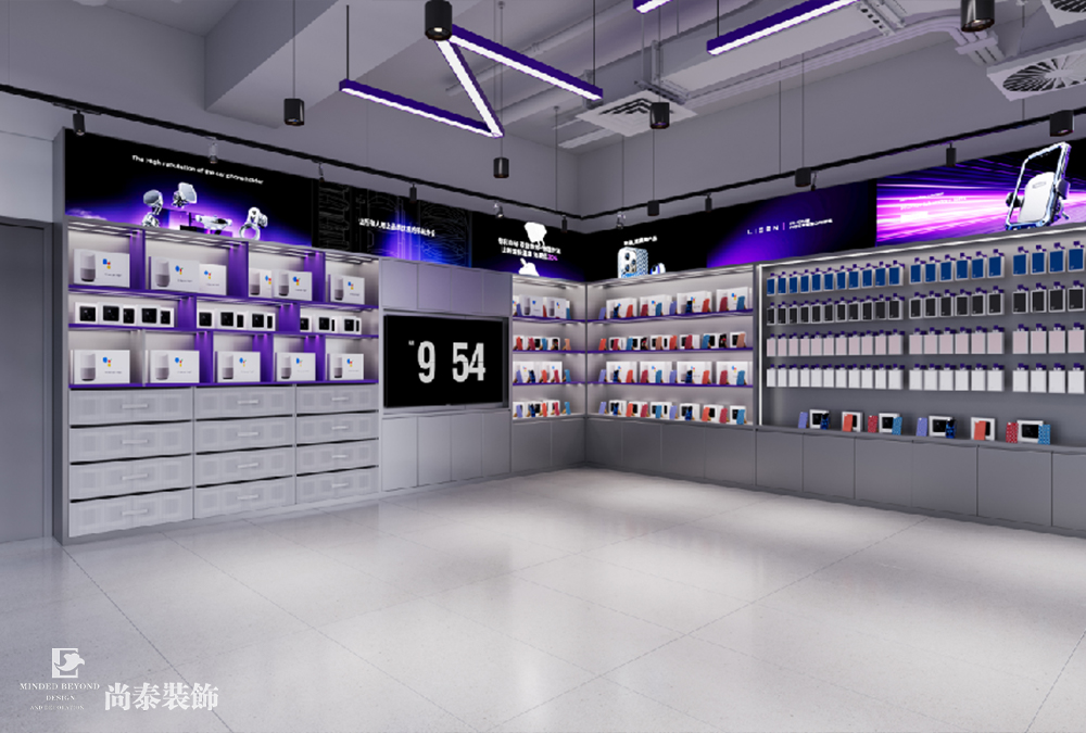 辦公室裝修設(shè)計：1200平米智能科技公司深圳寫字樓辦公室裝修設(shè)計案例